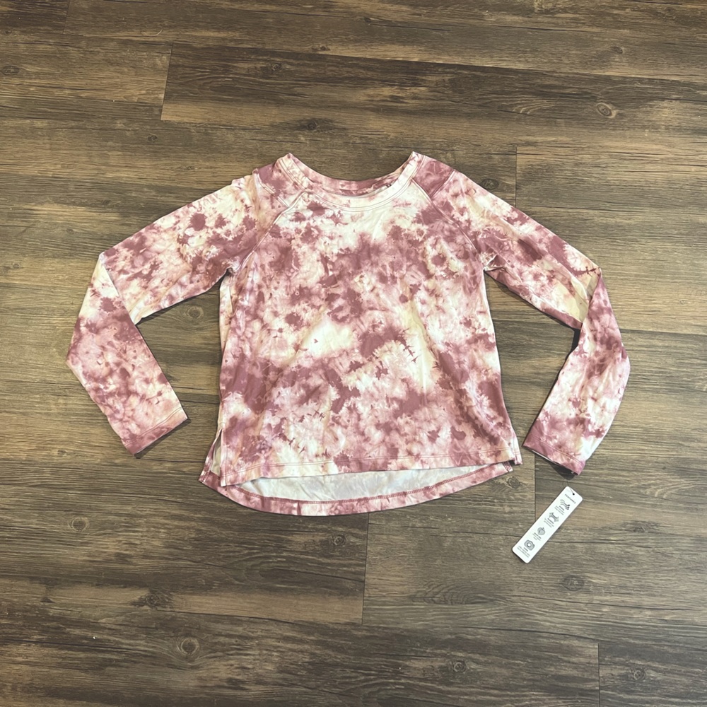 Purple tie-dye women’s small, long sleeve shirt